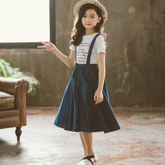 T-Shirt & Strap Skirt