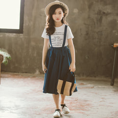 T-Shirt & Strap Skirt